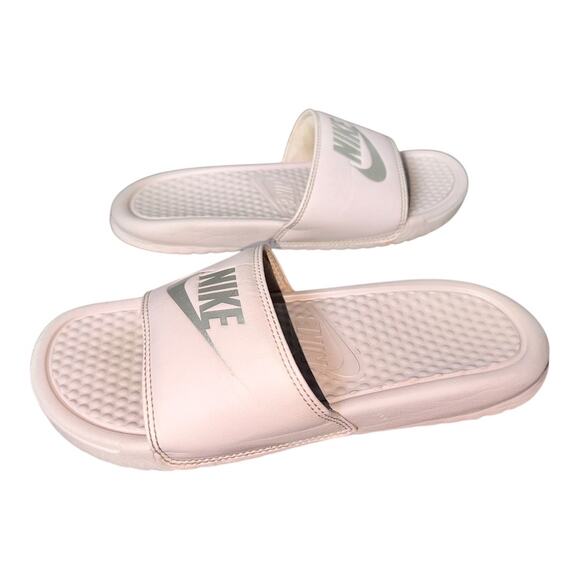 Womens size 6 nike slides light purple Nike slid ons Benassi JDI Rose 343881-614 - Picture 4 of 6